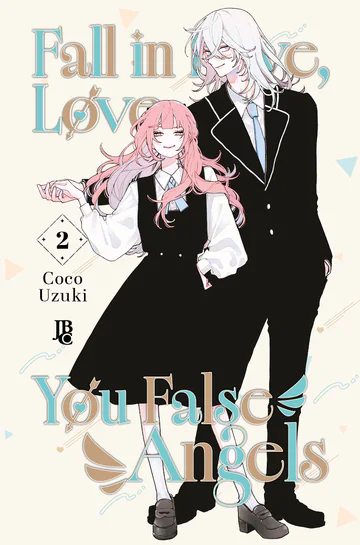 Capa de Fall in Love, You False Angels #02, Editora JBC