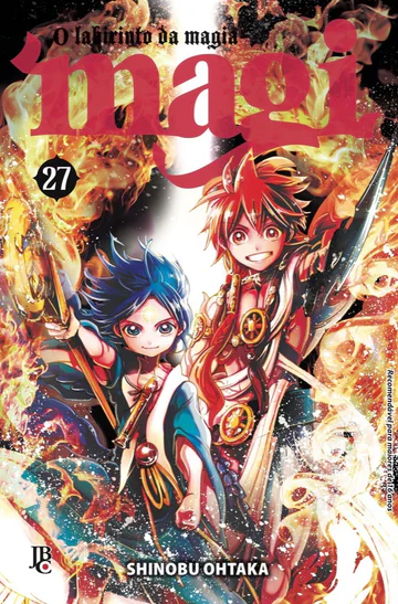 Capa de Magi - O Labirinto da Magia #27, Editora JBC