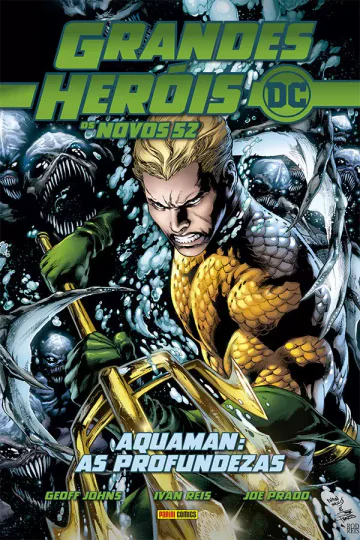 Capa de Grandes Heróis DC: Os Novos 52 Vol. 5 - Aquaman: As Profundezas, Panini