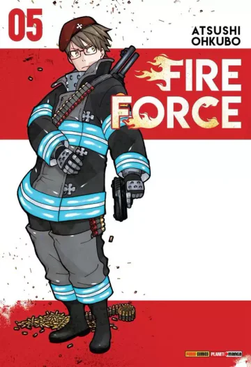 Capa de Fire Force Vol. 5, Panini