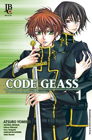 Capa de Code Geass - O contra-ataque de Suzaku #01, Editora JBC
