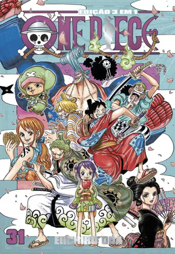 Capa de One Piece 3 Em 1 Vol. 31, Panini