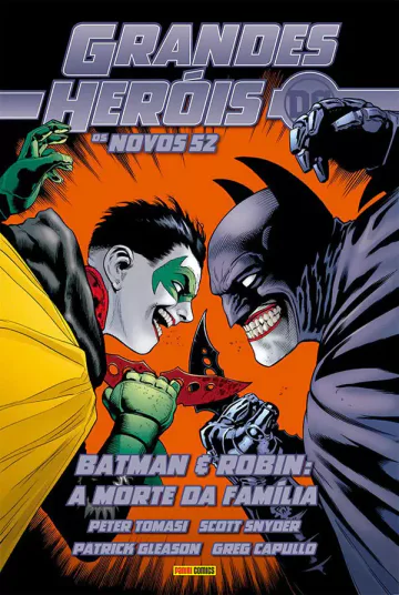 Capa de Grandes Heróis DC: Os Novos 52 Vol. 25 - Batman & Robin: A Morte Da Família, Panini