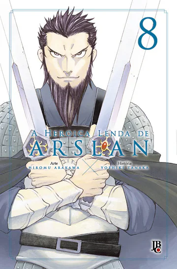 Capa de A Heroica Lenda de Arslan #08, Editora JBC