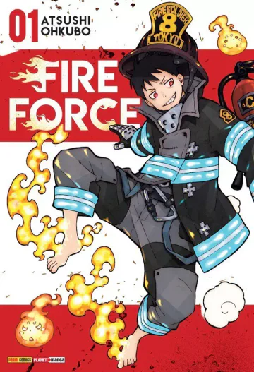 Capa de Fire Force Vol. 1, Panini