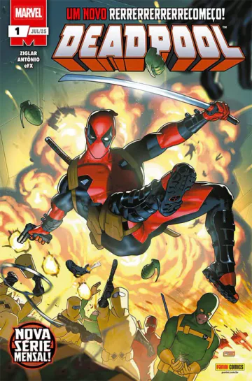 Capa de Deadpool (2025) 01, Panini