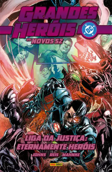 Capa de Grandes Heróis DC: Os Novos 52 Vol. 41 - Liga Da Justiça: Eternamente Heróis, Panini