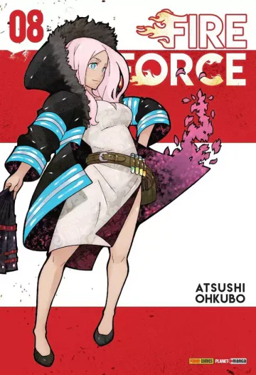 Capa de Fire Force Vol. 8, Panini