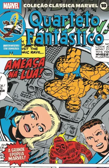 Capa de Coleção Clássica Marvel Vol. 18 - Quarteto Fantástico Vol. 3, Panini
