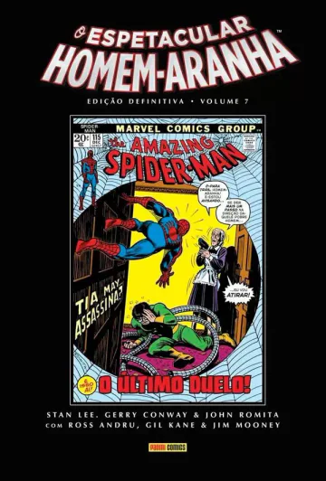 Capa de O Espetacular Homem-Aranha Edição Definitiva Vol. 7, Panini