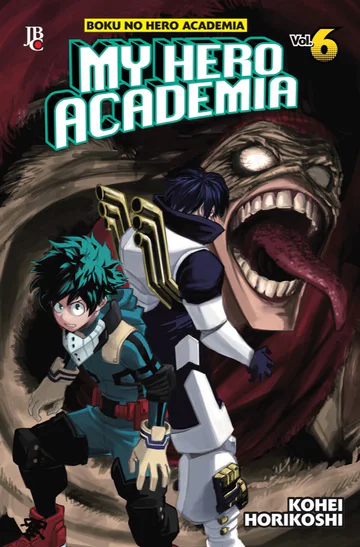 Capa de My Hero Academia #06, Editora JBC