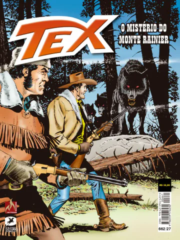 Capa de Tex nº 662 — O mistério do monte Rainier, Mythos Editora