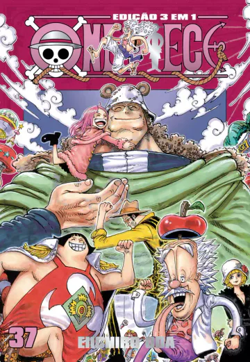 Capa de One Piece 3 Em 1 Vol. 37, Panini