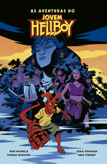 Capa de As Aventuras do Jovem Hellboy, Mythos Editora