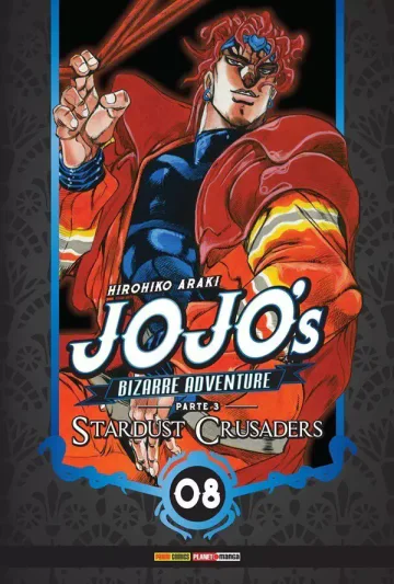 Capa de Jojo's Bizarre Adventure Parte 3: Stardust Crusaders Vol. 8, Panini